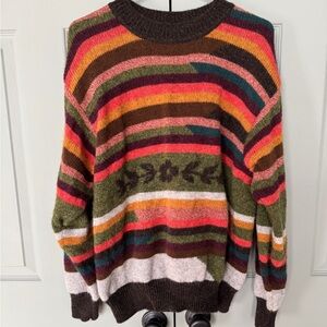 Vintage Sisley Striped Sweater